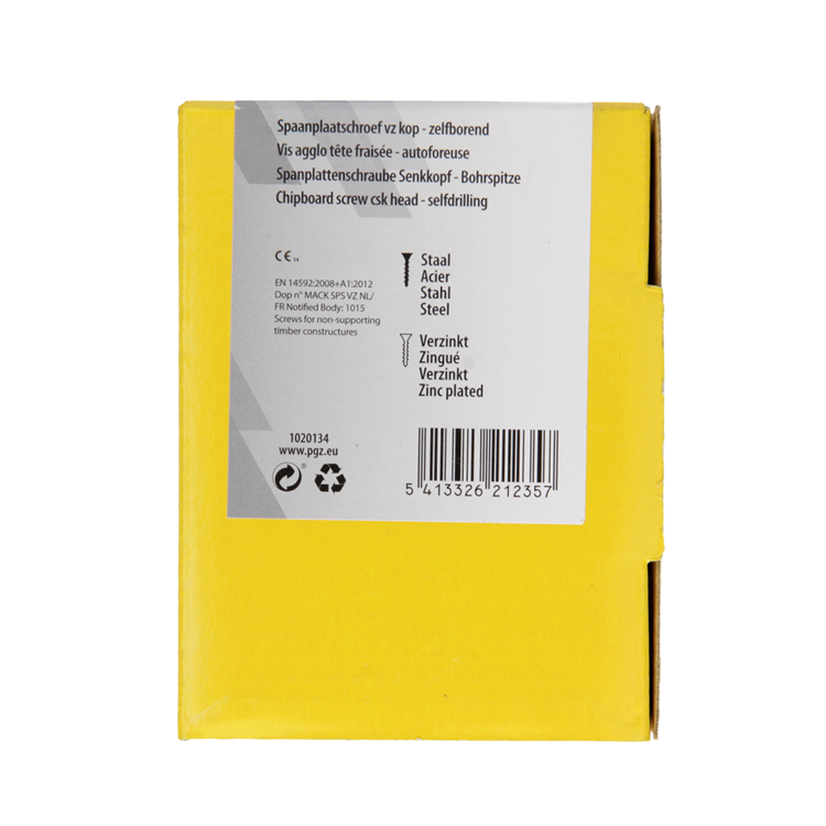 Mack 1020134 – Spanplattenschraube VZ KP-SelbstsicherndGVZ 200 Stück 3,5 x 50 mm | 5 Stück