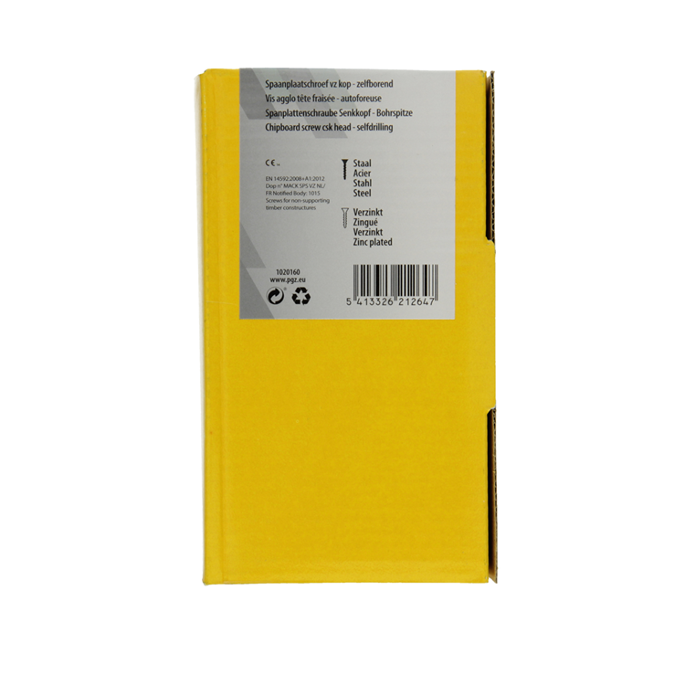 Mack 1020160 - Spanplattenschraube VZ KP-SelbstsicherndGVZ 50 Stück 6,0 x 120 mm | 3 Stück