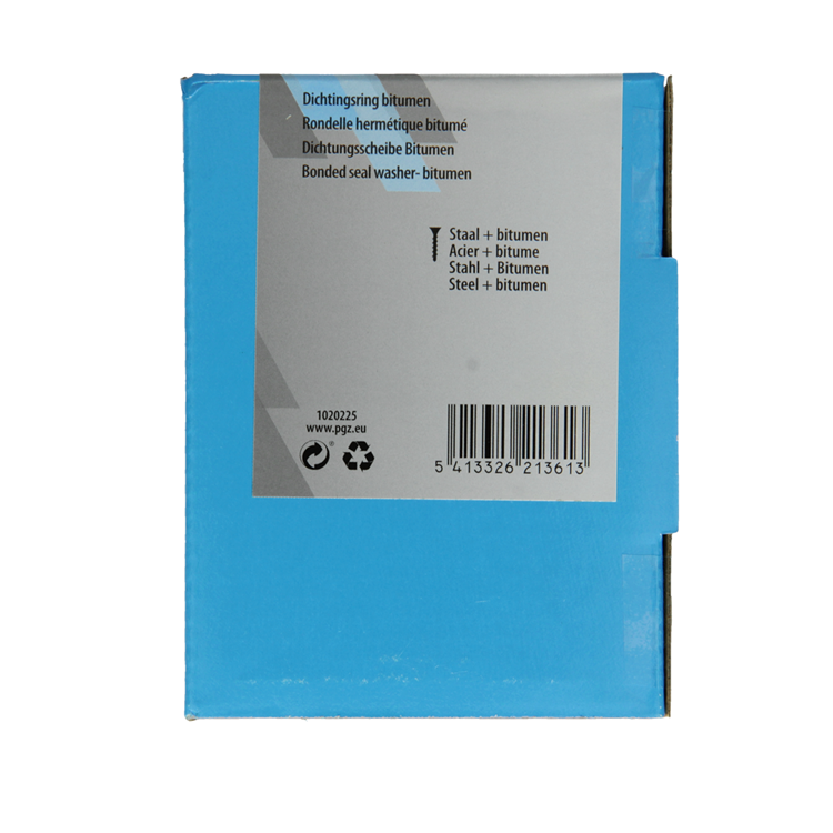 Mack 1020225 - Dichtring Bitumen verzinkt100 Stück 8,0 x 30 mm | 5 Stück