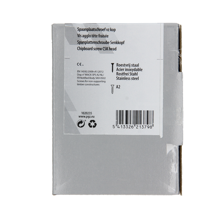 Mack 1020235 – Spanplattenschraube VZ-Kopf Edelstahl A2 200 Stück 4,0 x 40 mm | 2 Stk