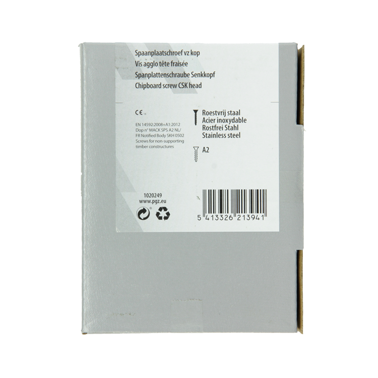 Mack 1020249 - Spanplattenschraube VZ-Kopf Edelstahl A2 50 Stück 5,0 x100 mm | 2 Stk