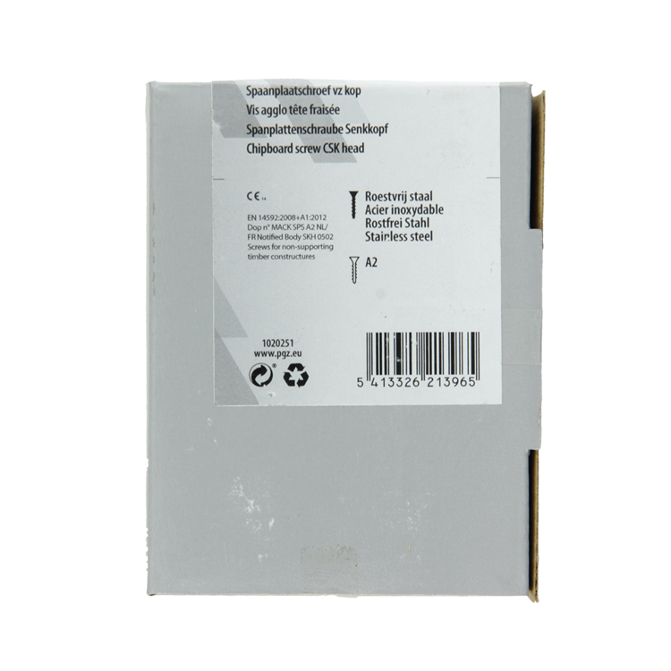 Mack 1020251 – Spanplattenschraube VZ-Kopf Edelstahl A2 50 Stück 6,0 x 80 mm | 2 Stk