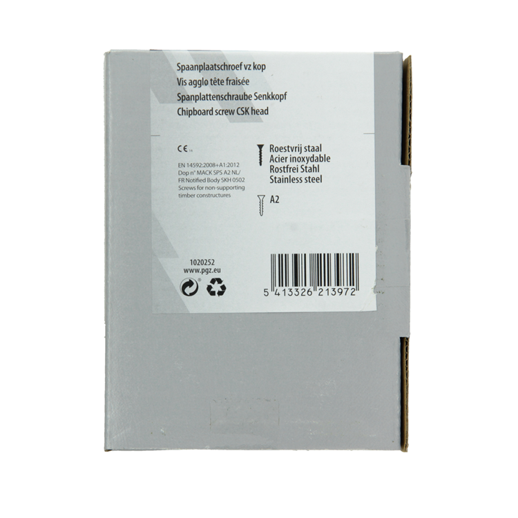 Mack 1020252 – Spanplattenschraube VZ-Kopf Edelstahl A2 50 Stück 6,0 x 100 mm | 2 Stk