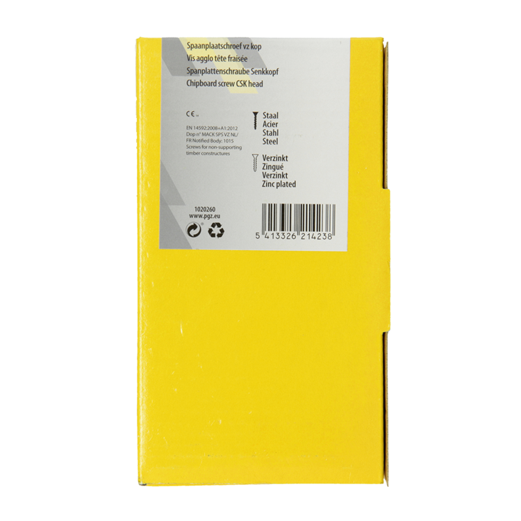 Mack 1020260 – Spanplattenschraube VZ-Kopf GVZ 500 Stück 4,0 x 30 mm | 3 Stück