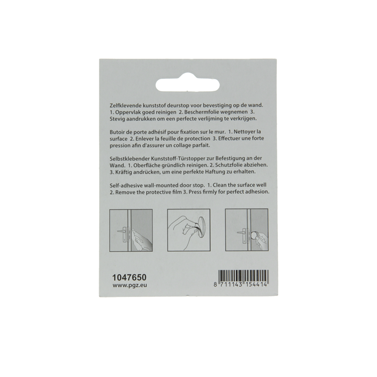 Mack 1047650 - Türstopper selbstklebend braun ø 40 mm 2 Stück | 6 Stück
