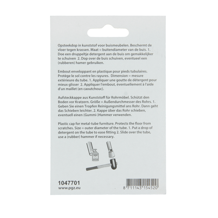 Mack 1047701 - Kunststoffstopfen schwarz ø 22 mm 4 Stück | 6 Stück