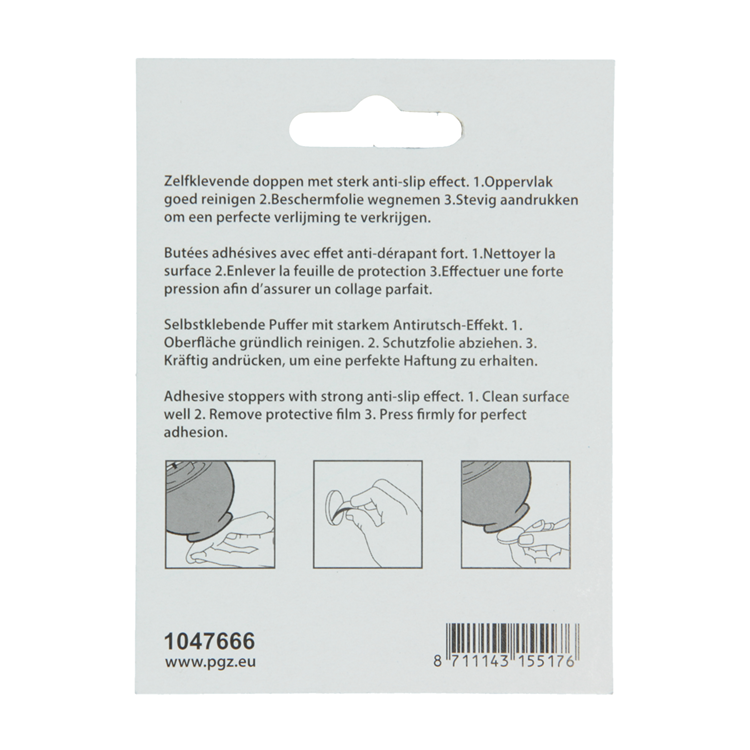 Mack 1047666 - Antirutschstreifen selbstklebend transparent ø 30 mm 4 Stück | 12 Stück