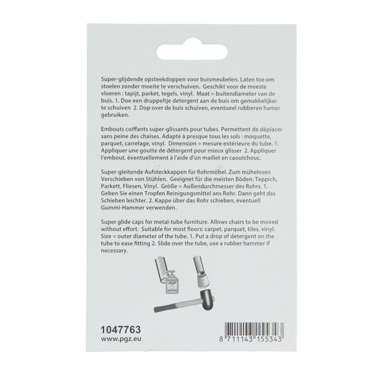 Mack 1047763 - Super-Gleitstopfen grau ø 21 - 24 mm 4 Stück | 6 Stück