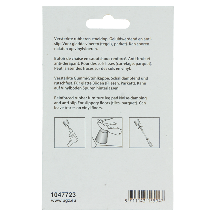 Mack 1047723 - Sitzkappengummi + Schraube weiß ø 23 mm 8 Stück | 6 Stück