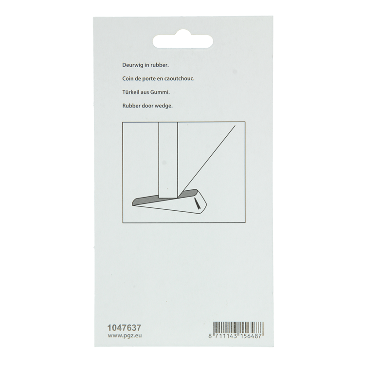 Mack 1047637 - Türkeil Gummi schwarz 100 x 25 mm 1 St. Stk. | 6 Stück