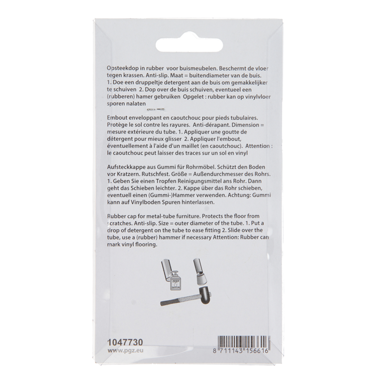 Mack 1047730 - Gummikappe schwarz ø 28 mm 4 Stück | 6 Stück