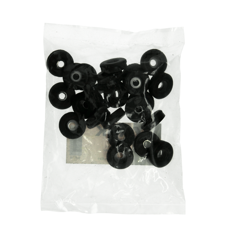 Mack 1047734 - Sitzkappengummi schwarz ø 23 mm 24 Stück | 6 Stück