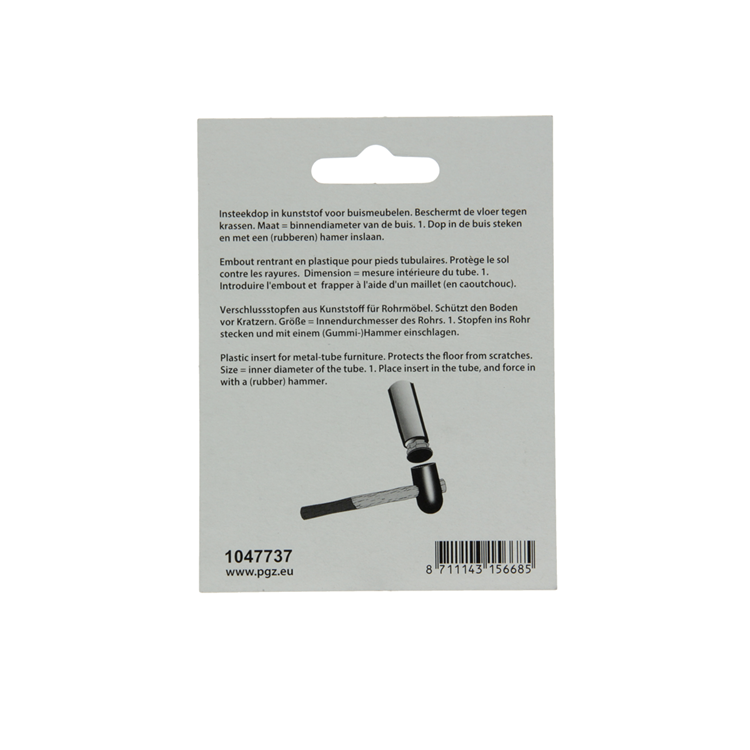 Mack 1047737 - Kunststoffstopfen schwarz ø 22 mm 4 Stück | 6 Stück