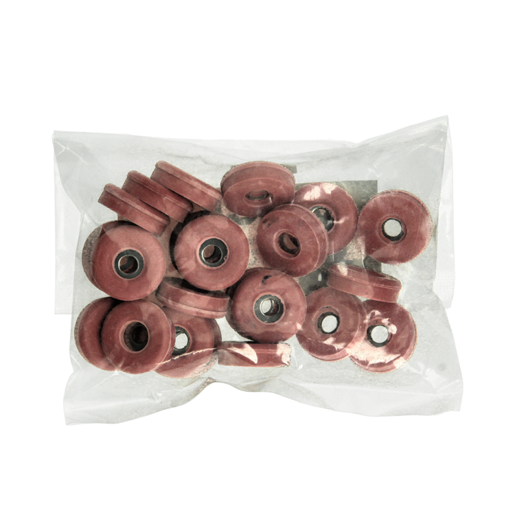 Mack 1047782 - Sitzkappengummi rot ø 23 mm 24 Stück | 6 Stück