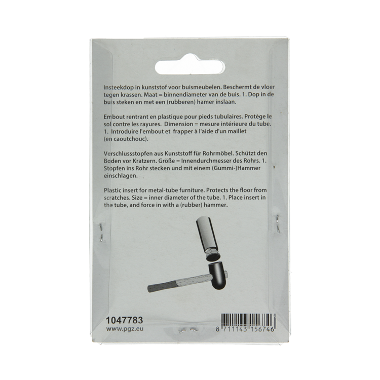 Mack 1047783 - Kunststoffstopfen schwarz 30 x 50 mm 4 Stück | 6 Stück