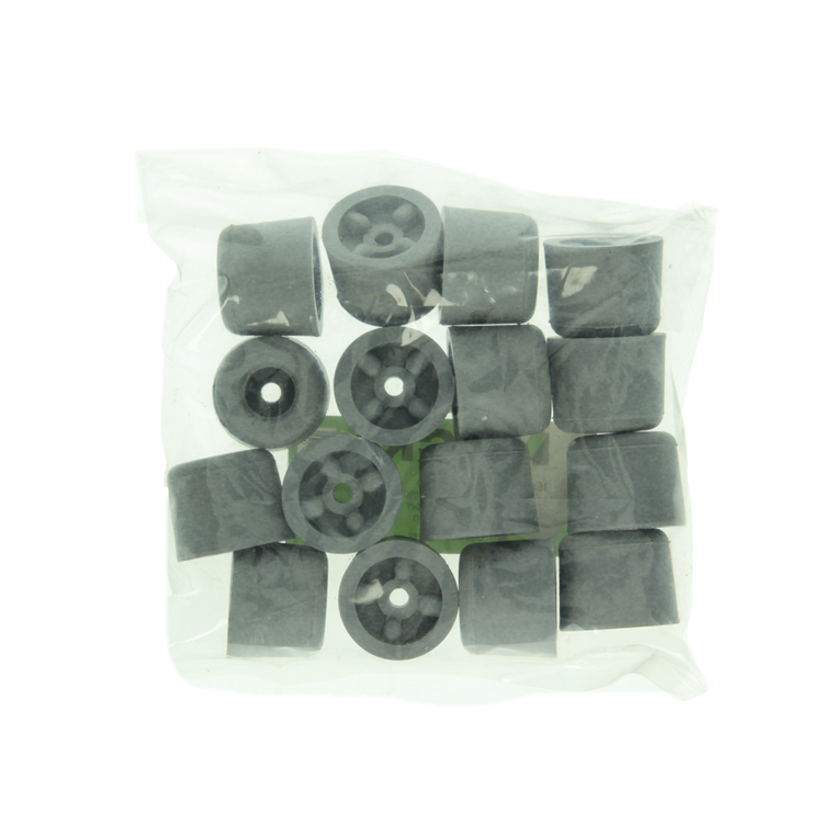 Mack 1047639 - Türstoppergummi grau 30 x 25 mm 16 Stück | 6 Stück