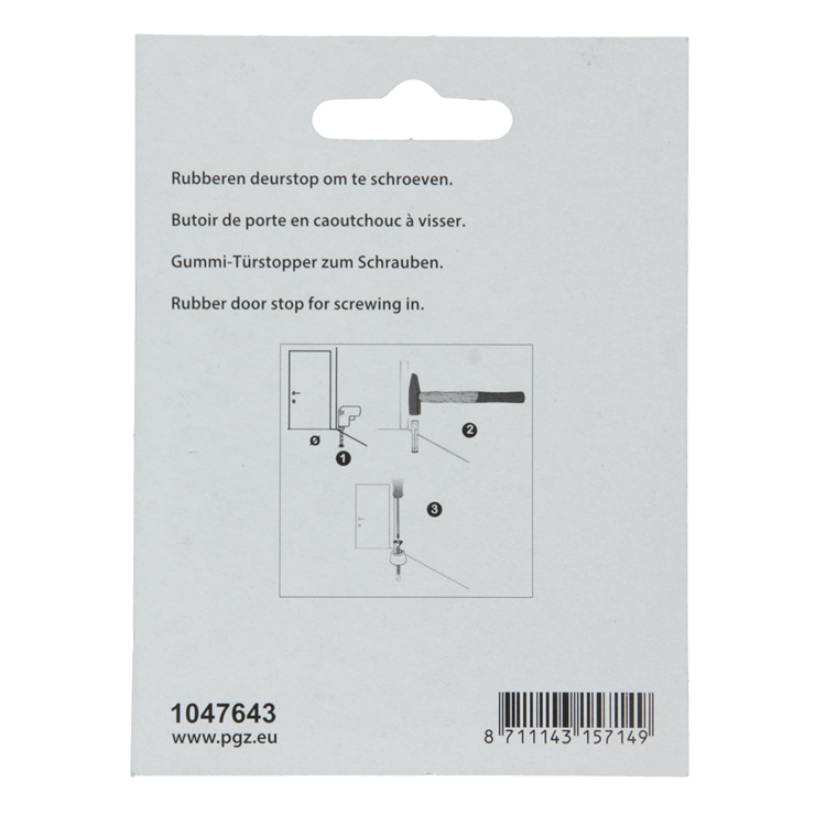 Mack 1047643 - Türanschlaggummi + Schraube rot 30 x 25 mm 2 Stück | 6 Stück