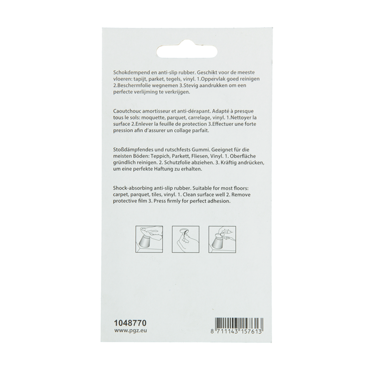 Mack 1048770 - Stoßdämpfender Gummi braun ø 40 mm 4 Stück | 6 Stück