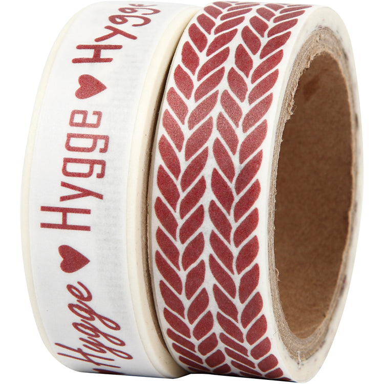 Vivi Gade Masking Tape, Hygge und Strickstich, B: 15 mm, 2x5 m 1 Box