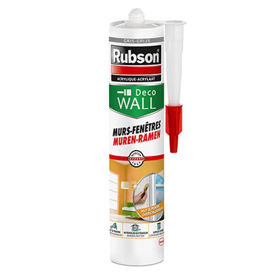 Rubson 1046432 – Wände, Fenster, Acrylgrau, 280 ml | 6 Stück