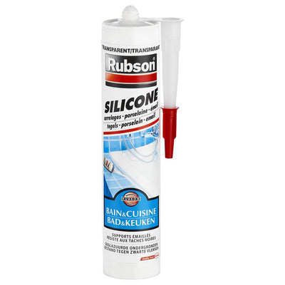 Rubson 1000921 - Sanitärfliesen Porzellan transparent 280ml | 6 Stück