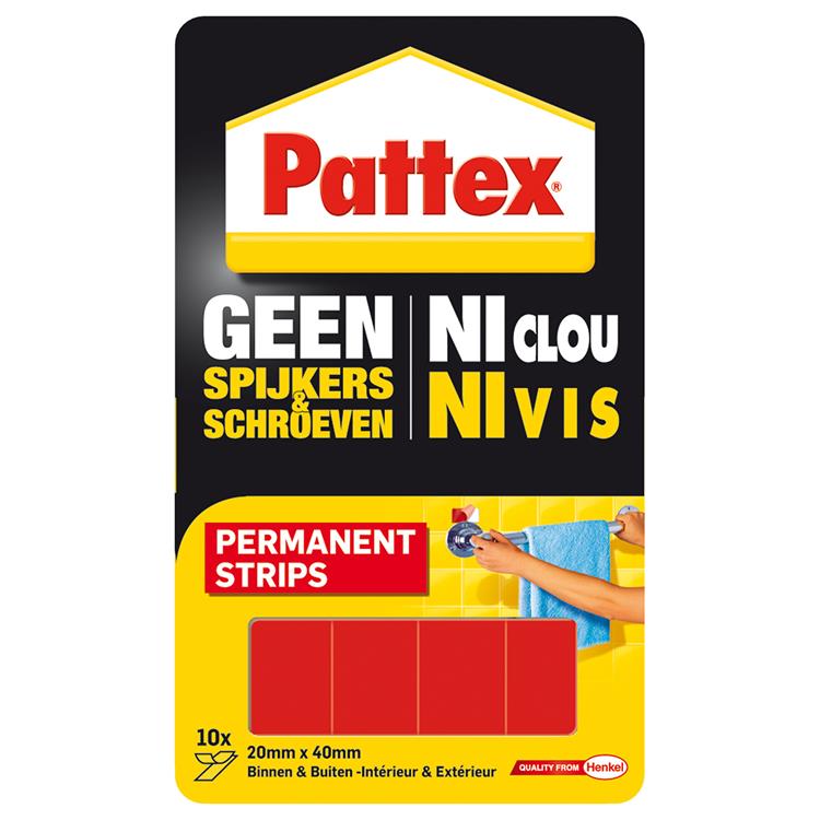 Pattex 1002601 - supermont.strip perman | 6 Stück