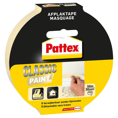 Pattex 1002689 - klassische Farbe 50mx30mm | 4 Stück