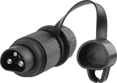 Herhth+BENS 3-pin-Stecker Kunststoff