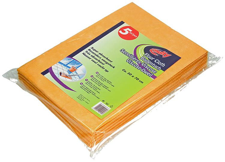 Multy 1009172 - Viskose-Mopps orange 5 Stück | 5 Stück