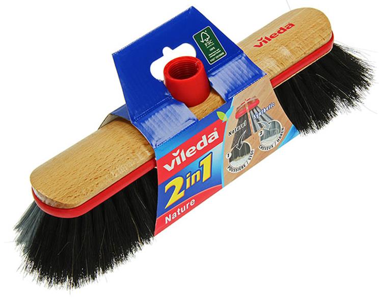 Vileda 1003293 – Zimmerbesen gemischt 2 in 1 | 6 Stück