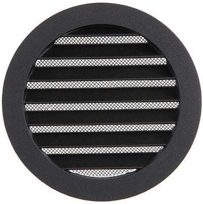 Renson 1061635 – integrierte Rundklinge Nr. mit Mesh 434r Dia 160 RAL 9005 schwarz | 10 Stück