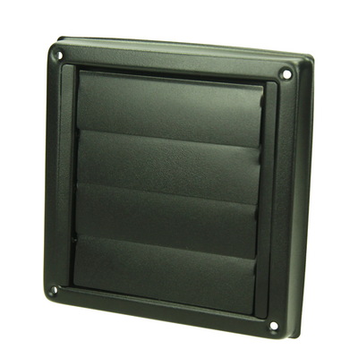 Renson 1069269 – Einbau-Dunstabzugshaubengitter 633 Edelstahl schwarz (Durchmesser 100) | 2 Stk