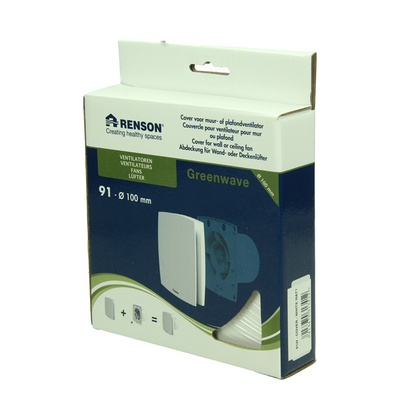 Renson 1069256 – mechanische Lüfterabdeckung (9 x 11-Durchmesser 100) 91 W (weiß) | 2 Stk
