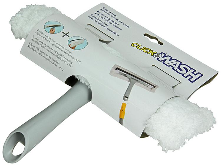 1056847 – Click-Wasch-Fensterwischer mit Mikrofaser-Waschmaschine | 3 Stück