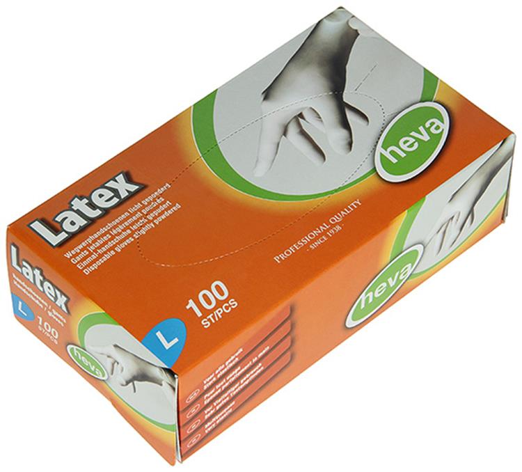 1001517 - Latexhandschuh l 100 Stück | 2 Stk