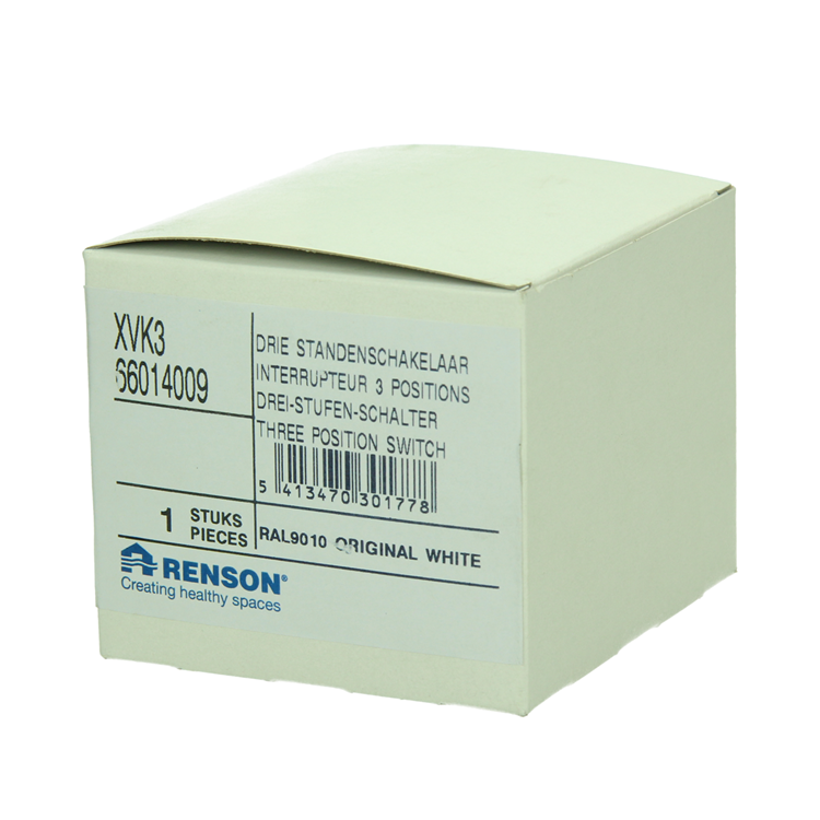 Renson 1062435 – xvk 3-Positionsschalter weiß | 2 Stk