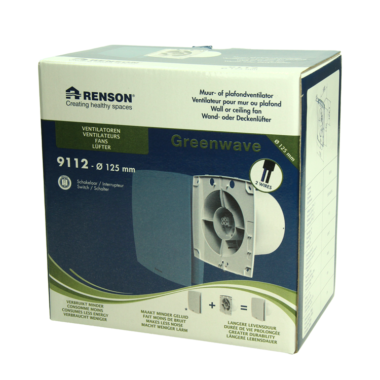 Renson 1069253 - mech. Lüfter Standard 9112 (Durchmesser 125) | 2 Stk