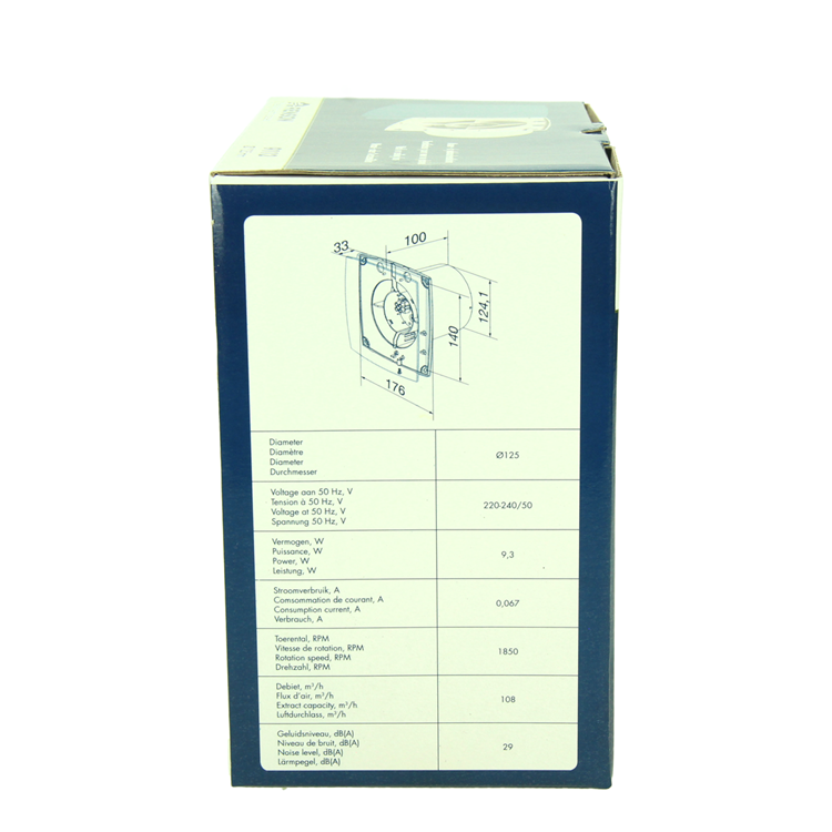 Renson 1069253 - mech. Lüfter Standard 9112 (Durchmesser 125) | 2 Stk