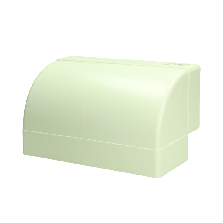 Renson 1069271 – PVC-Eckverbindung vertikal. 90° 7015 (220x90) (weiß) | 3 Stück