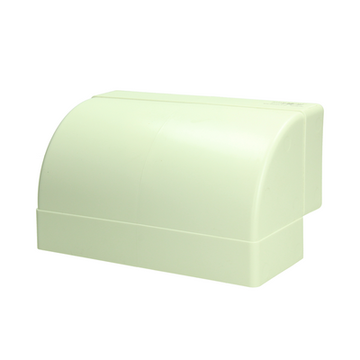 Renson 1069271 – PVC-Eckverbindung vertikal. 90° 7015 (220x90) (weiß) | 3 Stück