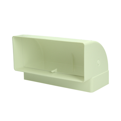 Renson 1069271 – PVC-Eckverbindung vertikal. 90° 7015 (220x90) (weiß) | 3 Stück