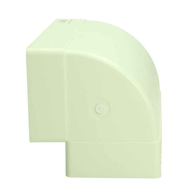 Renson 1069271 – PVC-Eckverbindung vertikal. 90° 7015 (220x90) (weiß) | 3 Stück