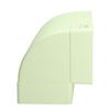 Renson 1069271 – PVC-Eckverbindung vertikal. 90° 7015 (220x90) (weiß) | 3 Stück