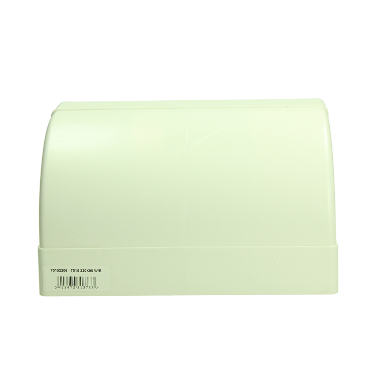 Renson 1069271 – PVC-Eckverbindung vertikal. 90° 7015 (220x90) (weiß) | 3 Stück