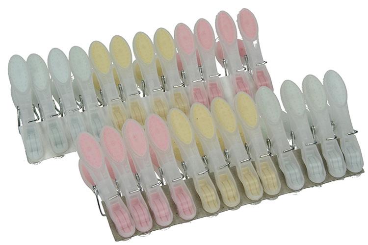 Moerman 1003413 - Wäscheklammern Softgrip 24 Stück | 12 Stück