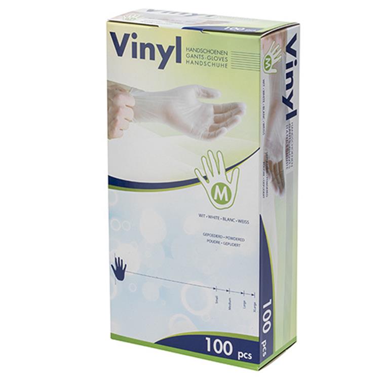 Hy@pro 1056837 – Handschuh Vinyl mittel + Box mit 100 Stück | 5 Stück