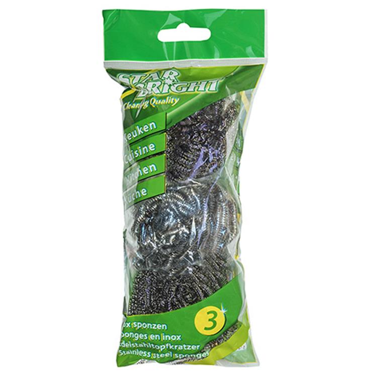 Starbright 1009144 - sb Edelstahlschwämme 3 Stück | 6 Stück