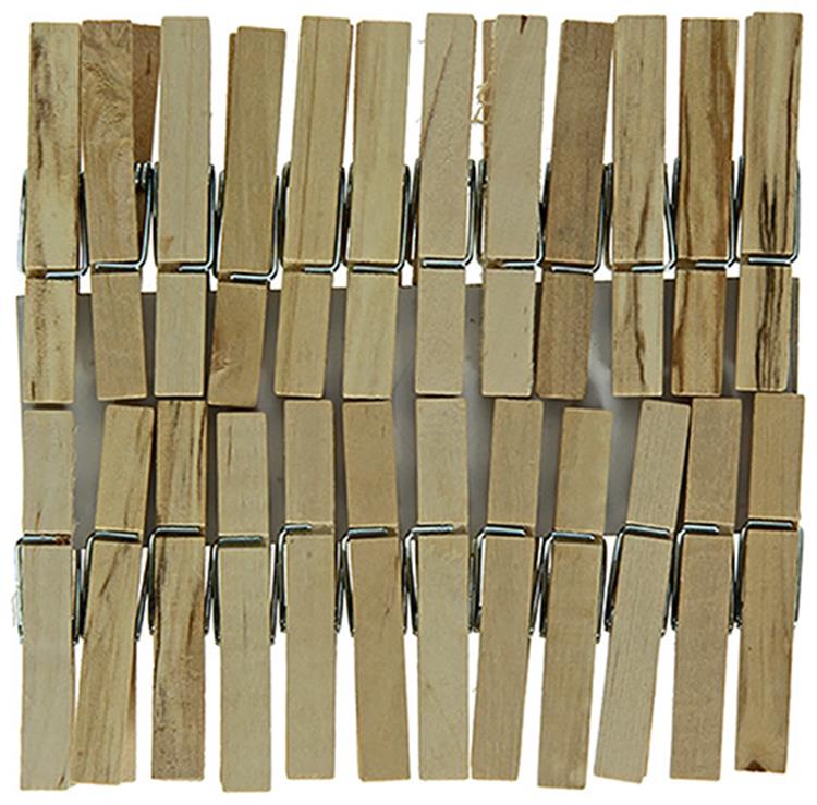 Starbright 1056830 - Wäscheklammern Holz SB 24 Stück | 6 Stück