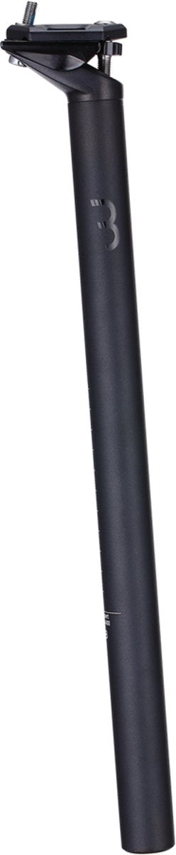 BBB Cycling Top Post Sattelstütze 27,2 mm – Rennrad, Touren- und E-Bike zertifiziert – extra lang: 400 mm – Versatz: 15 mm – Aluminium – BSP-15
