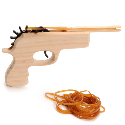 Playwood -Holzpistole mit Gummiband